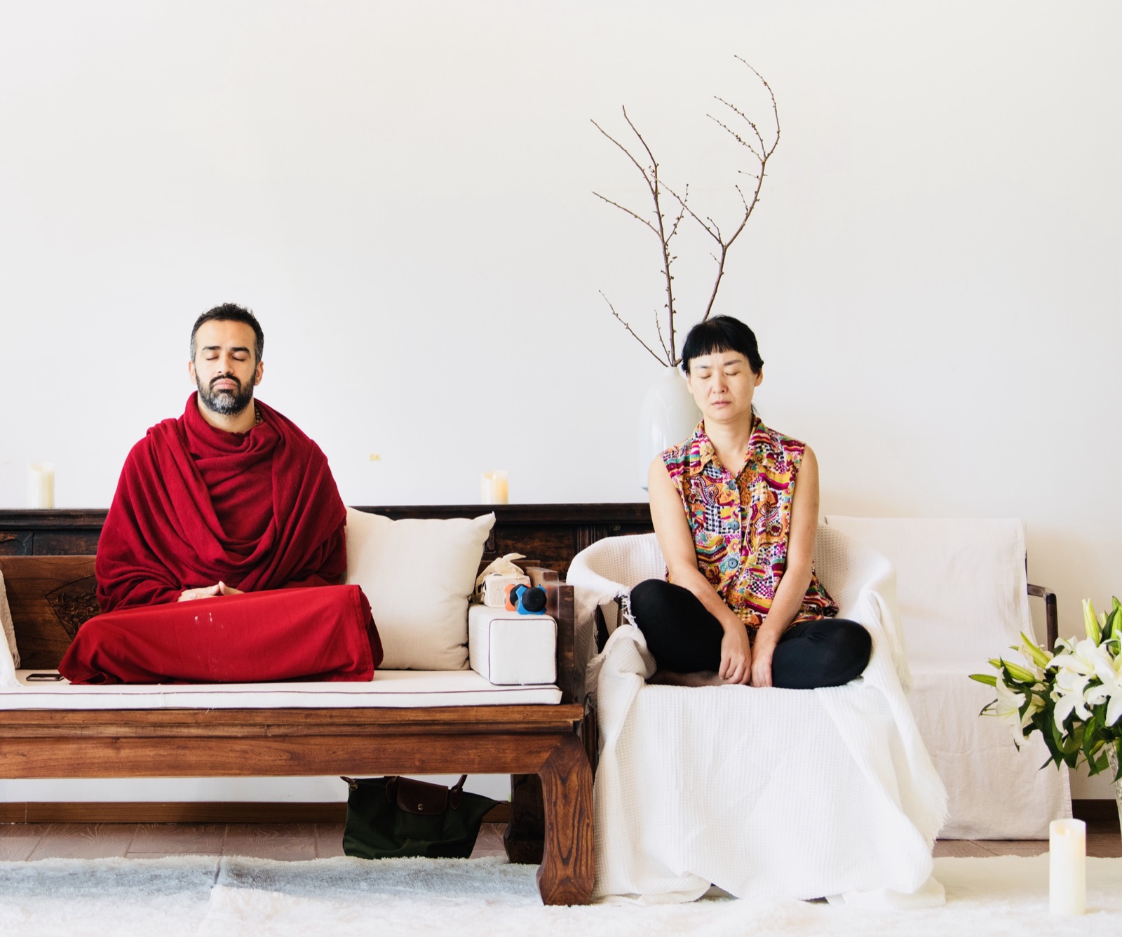 Intimate meditation session